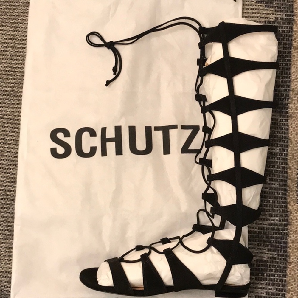 Schutz High Gladiator Sandals Size 7.5 Rare